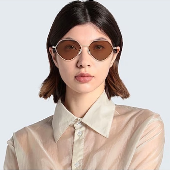 NEW GUCCI GG1182S 002 GOLD BROWN WOMEN SUNGLASSES GUCCI - Picture 7 of 15